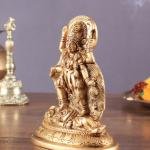 Pure Brass Goddess Kali Ma Idol 5" | Fierce Divine Mother | Handcrafted in India | Powerful Protection | Strength & Transformation | Antique Polish Finish